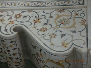 264 69e. Agra Fort - inlaid marble