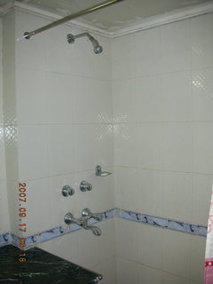 my shower in Essel Towers, Gurgaon, India