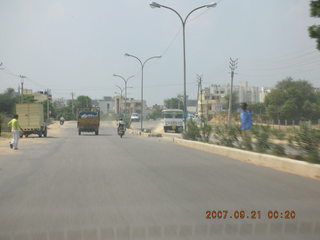 9 69h. driving in Gurgaon, India