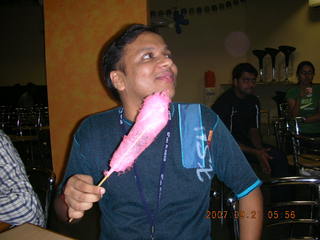 48 69h. SAP Labs snacks after work - Navneet eating cotton candy