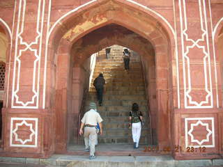 225 69h. Humayun's Tomb, Delhi - main building - entrance stairs