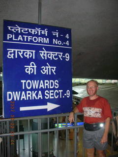 129 69j. Delhi Metro - Adam and sign