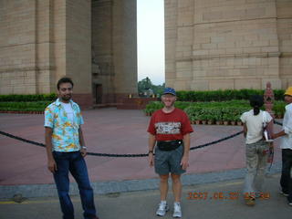 India Gate, Delhi - Adam in silhouette