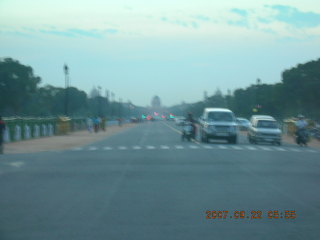 President's House, Delhi, in the distance