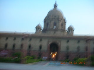 263 69j. government buildings at dusk, Delhi