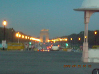 264 69j. India Arch at dusk, Delhi