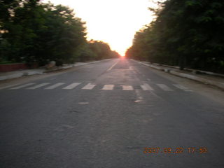 2 69k. morning run, quiet at Indian dawn, Gurgaon, India