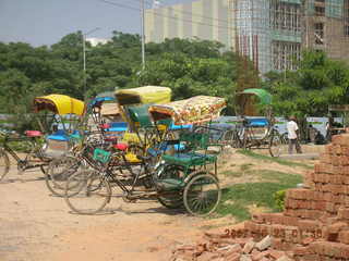 rickshaws, Gurgaon, India