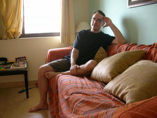 John at his place, Delhi, India