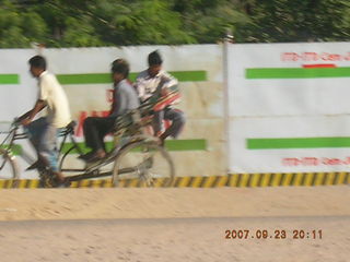 bicycle traffic - Gurgaon, India