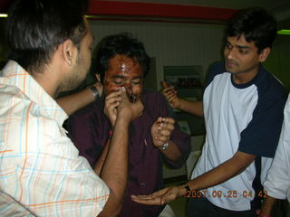 work team - SAP Labs / India - birthday cake mess