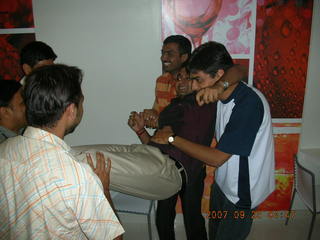 work team - SAP Labs / India - birthday cake mess