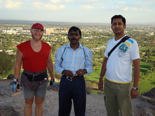 Camelback hike - Adam, Benoy, Ashish