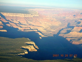 754 6al. aerial - Grand Canyon at dawn