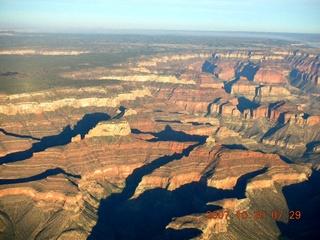 777 6al. aerial - Grand Canyon at dawn