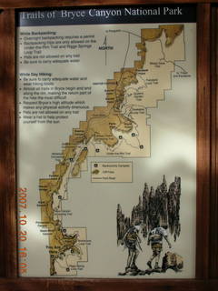 Bryce Canyon - Trails of Bryce Canyon sign