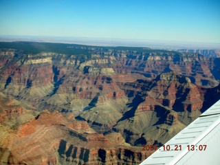 800 6am. aerial - Grand Canyon - smoke over north rim