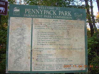 Pennypack Park sign