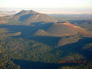 aerial - mountains near Sunset Crater