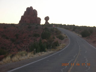 Arches National Park - late afternoon - Balanced Rock