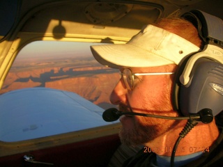 10 6bf. aerial - Canyonlands at dawn - Adam flying N4372J