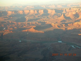 12 6bf. aerial - Canyonlands at dawn