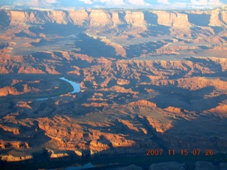 15 6bf. aerial - Canyonlands at dawn