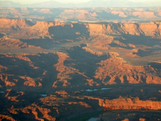 17 6bf. aerial - Canyonlands at dawn