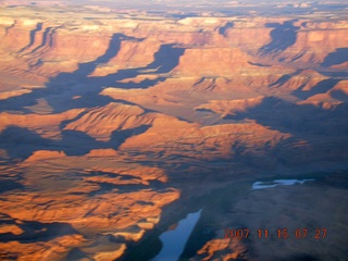 19 6bf. aerial - Canyonlands at dawn