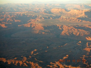 20 6bf. aerial - Canyonlands at dawn