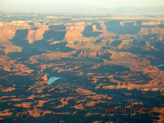 29 6bf. aerial - Canyonlands at dawn