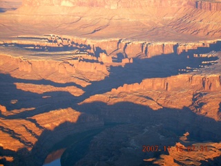 32 6bf. aerial - Canyonlands at dawn