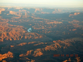 34 6bf. aerial - Canyonlands at dawn