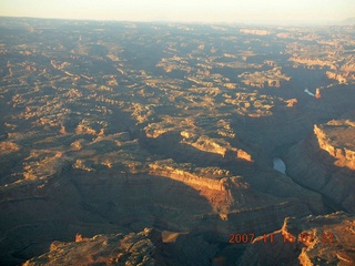 36 6bf. aerial - Canyonlands at dawn