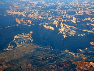 37 6bf. aerial - Canyonlands at dawn