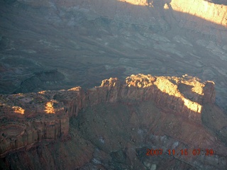 57 6bf. aerial - Utah at dawn - Orange Cliff