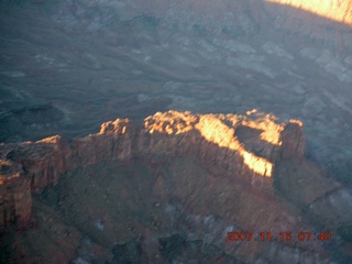 aerial - Utah at dawn - Orange Cliff