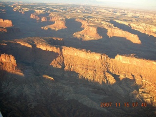 61 6bf. aerial - Utah at dawn - Orange Cliffs