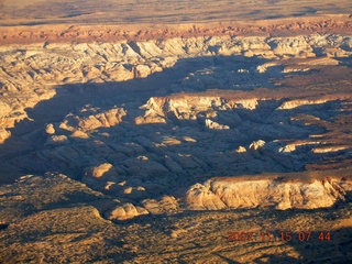 aerial - Utah at dawn - Orange Cliff