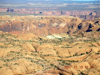 158 6bf. Flying with LaVar Wells - Upheaval Dome - aerial