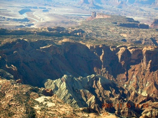163 6bf. Flying with LaVar Wells - Upheaval Dome - aerial
