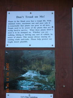 244 6bf. Moab - Negro Bill Trail sign