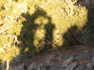 25 6bg. Canyonlands National Park - Lathrop Trail hike - my shadow