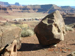 Canyonlands National Park - Lathrop Trail hike - they don't want you to miss this turn