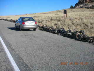 365 6bg. Canyonlands National Park - my solitary car at Lathrop trailhead