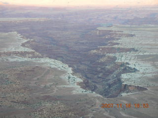 Canyonlands National Park - Grand View Overlook - pitted rock up close