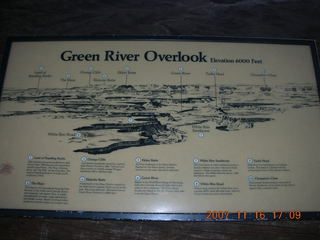 405 6bg. Canyonlands National Park - Green River Overlook sign