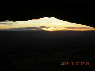 19 6bh. Canyonlands National Park - Mesa Arch dawn