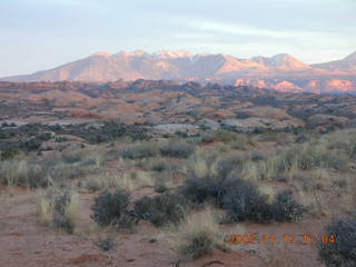 240 6bh. Arches National Park - sunset at Petrified Sand Dunes