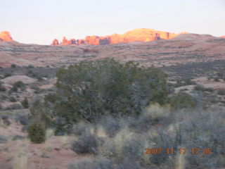 241 6bh. Arches National Park - sunset at Petrified Sand Dunes